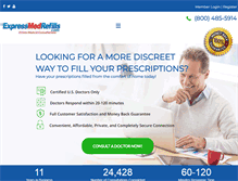 Tablet Screenshot of expressmedrefills.com